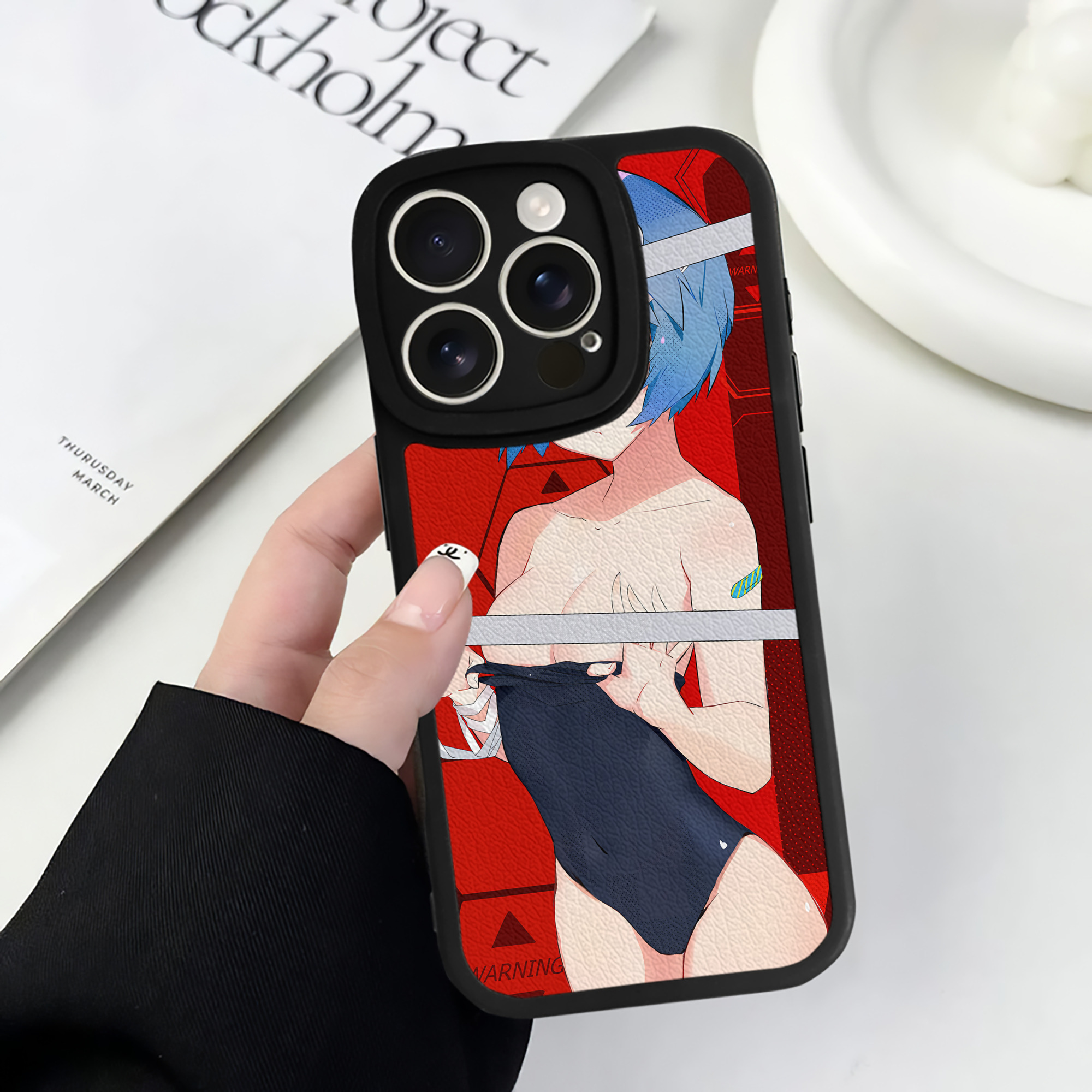 （画像用） EVA 新世紀エヴァンゲリオン 【iPhone 16シリーズ対応】シリコンスマホケース（レザー調） 材質：シリコン